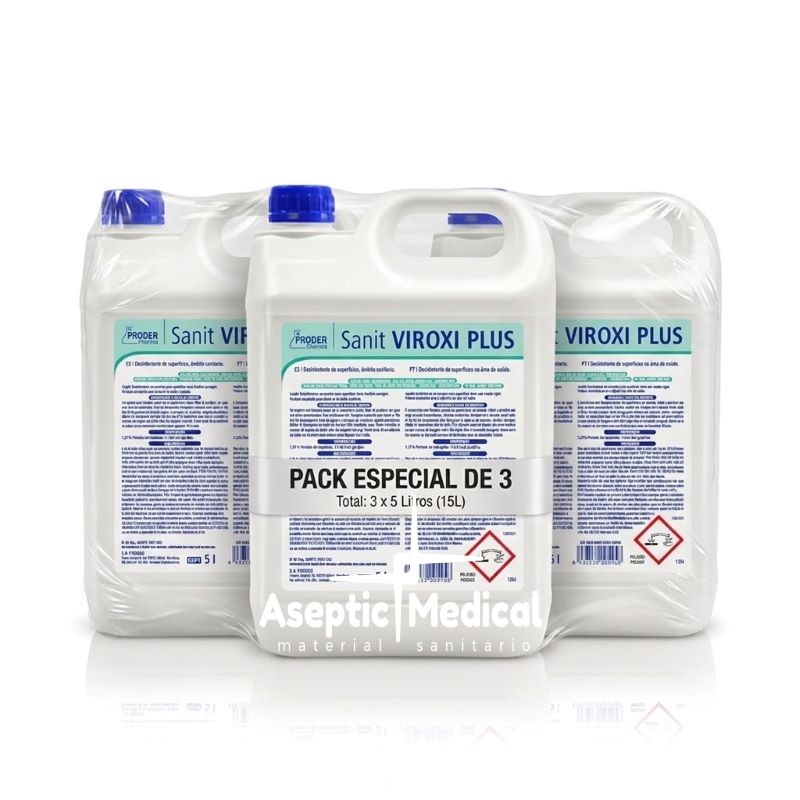 Sanit VIROXI PLUS. Pack de 3 envases de 5 lts - Imagen 2