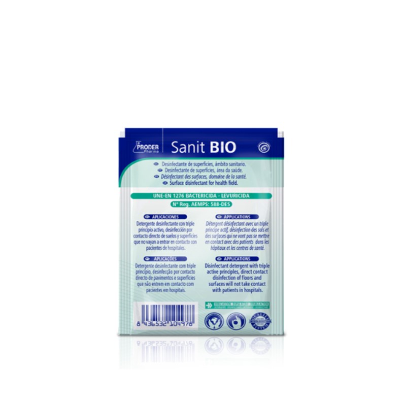 Sanit BIO Desinfectante ECOLÓGICO 50 ml. Pack de 160 unidosis - Imagen 2