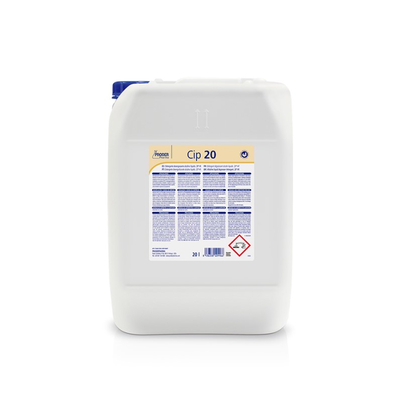 Cip 20 Detergente desengrasante concentrado alcalino ≤20º HF.