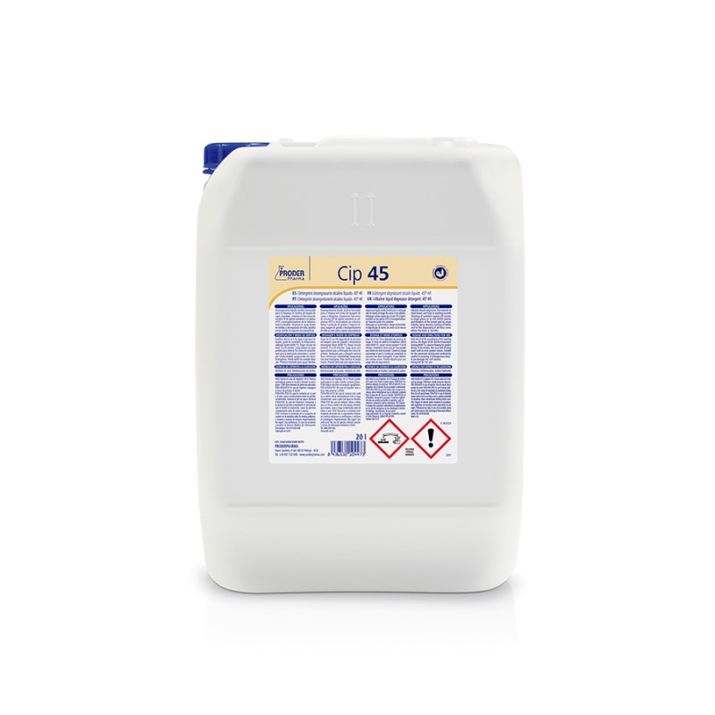 Cip 45 Detergente desengrasante concentrado alcalino ≤45º HF.