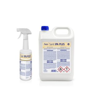 Sanit IPA PLUS HA Desinfectante líquido alcohólico para superficies y equipos.