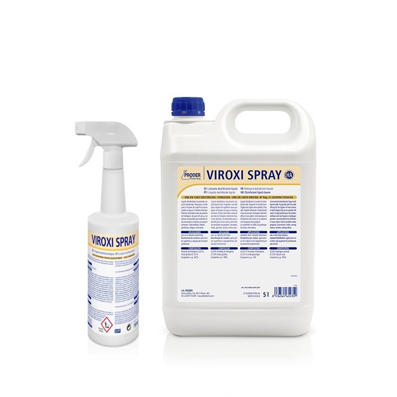 VIROXI SPRAY Limpiador desinfectante multiusos ready-to-use.